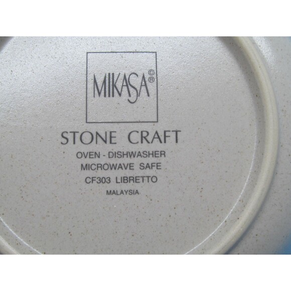 Mikasa Stone Craft SC-303 Libretto 10 1/4" X2 5/8"Vegetable Serving Bowl Ex Cond - Picture 7 of 8
